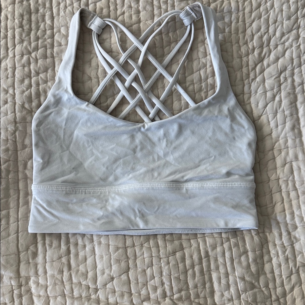 lululemon Free To Be White Sports Bra